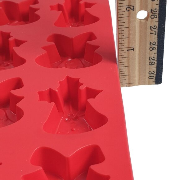 Christmas Bells Holiday Silicone Candy Mold Chocolate Melts Polymer Clay Ice - Picture 5 of 6